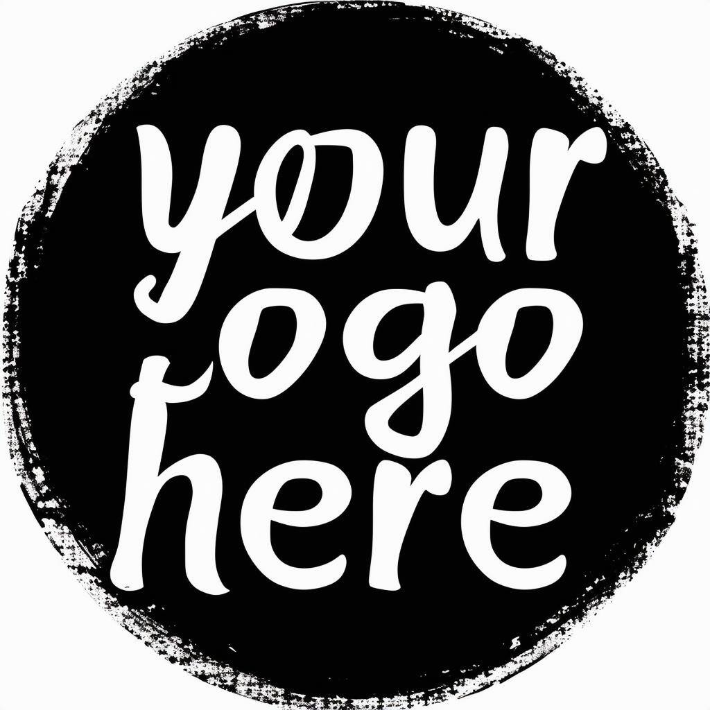 black circle with text your logo here