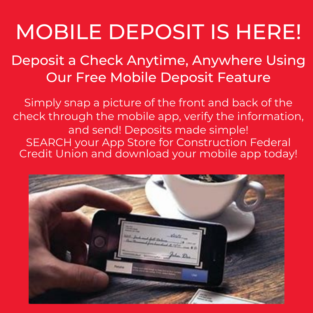 Mobile Deposit is here!